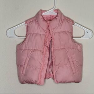 Old Navy Light Pink Water-Resistant Vest 12-18 months